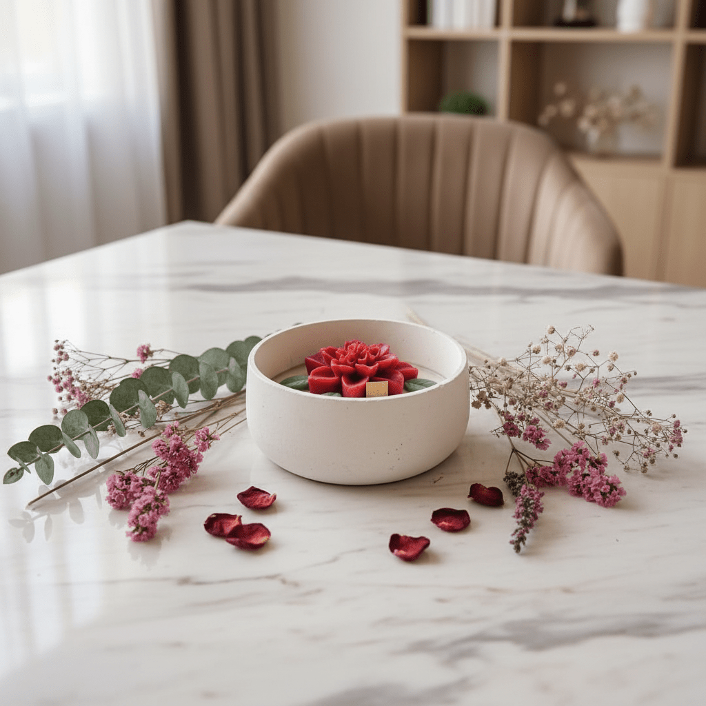 🌸 Botanical Bloom Candle For Home And Office Decor - Floral Candles | Ratna Sagarika Candles