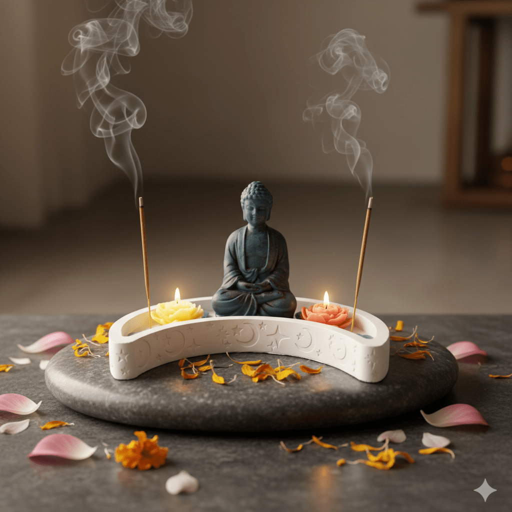 🪷 Buddha Candle Set – Calm & Spiritual Elegance - Religious Candles | Ratna Sagarika Candles