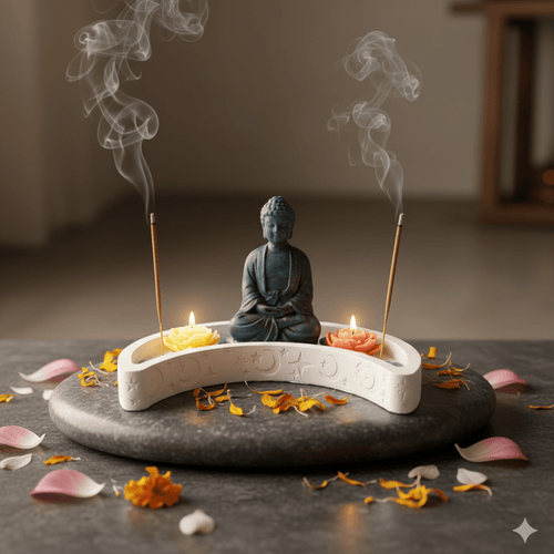 🪷 Buddha Candle Set – Calm & Spiritual Elegance - Religious Candles | Ratna Sagarika Candles