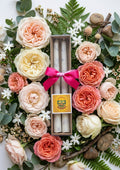 🌹 Dried Rose Tapered Candles with Mild Fragrance - Tapered Candle | Ratna Sagarika Candles