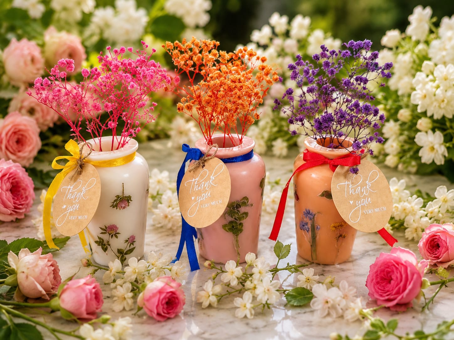 🌸 Floral Candle Mould Pot Gift Set - Candle | Ratna Sagarika Candles