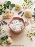 Floral Mug Candle - Candle | Ratna Sagarika Candles