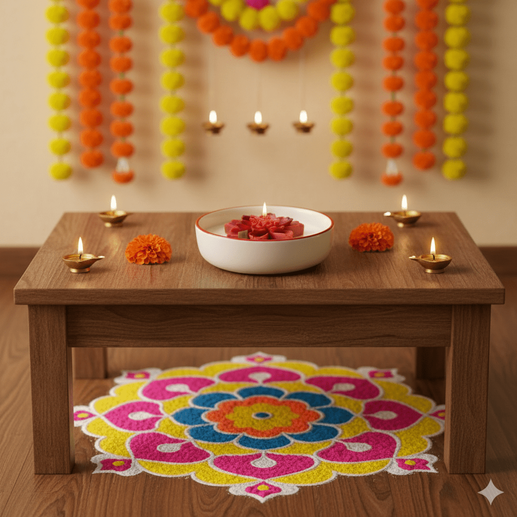 🌸 Handmade Floral Candle in Ceramic Bowl - Floral Candles | Ratna Sagarika Candles