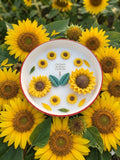 🌻 Handmade Sunflower Candle in Ceramic Bowl - Floral Candles | Ratna Sagarika Candles