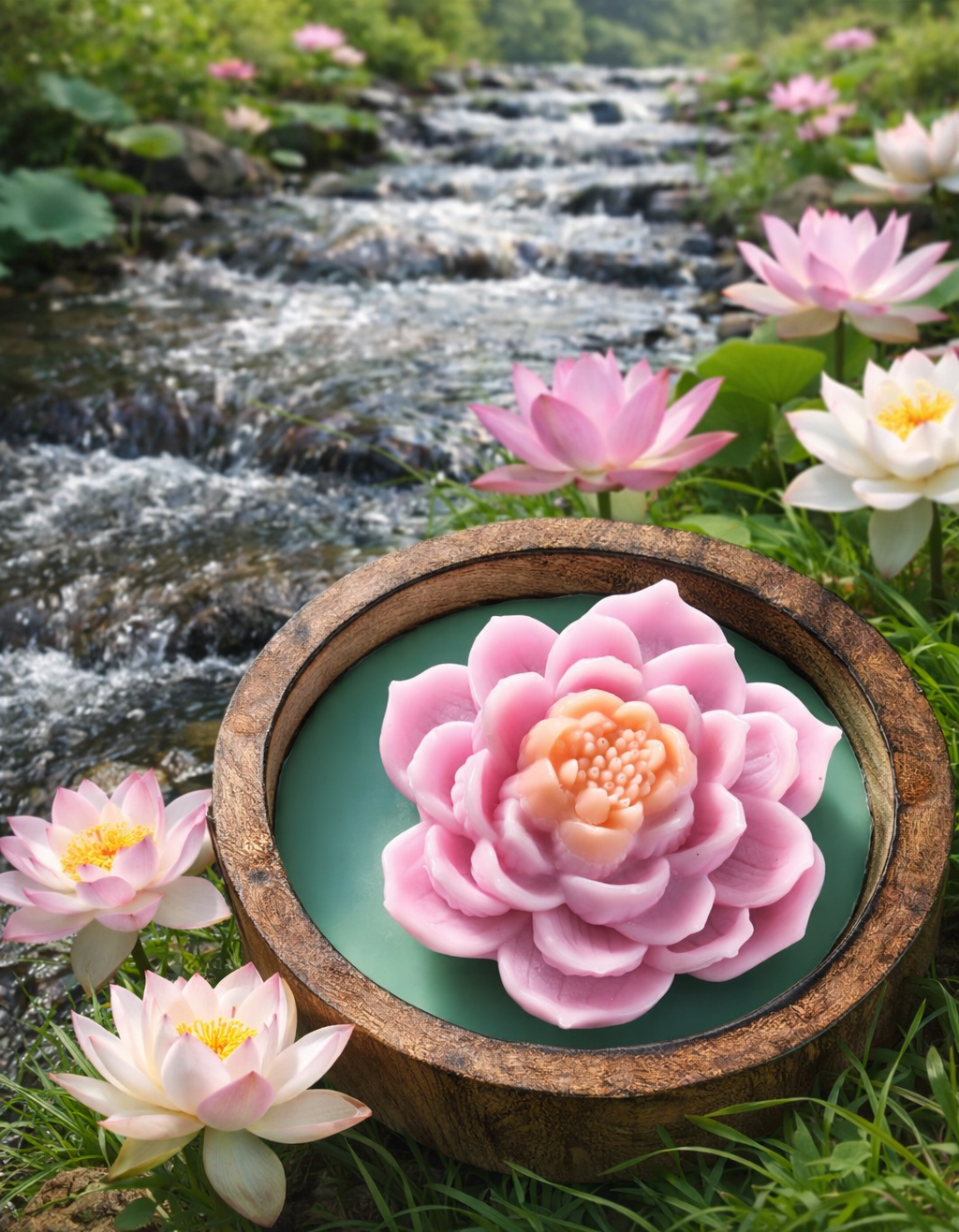 🪷 Lotus Silicone Candle Mold - Floral Candles | Ratna Sagarika Candles