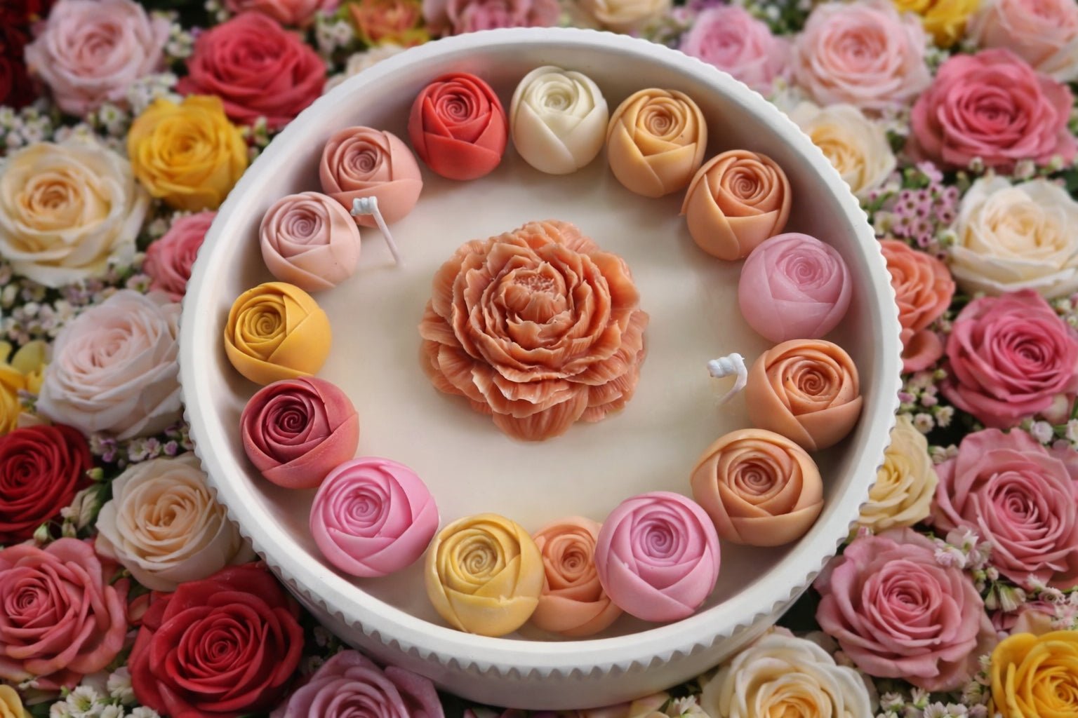 🌹 Lovely Rose Harmony Candle Mold
