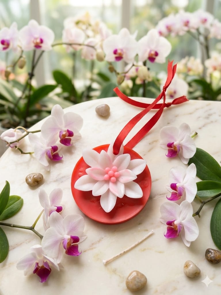 Orchid Scented Wax Sachet — Red & Pink - Scented Wax Sachet | Ratna Sagarika Candles