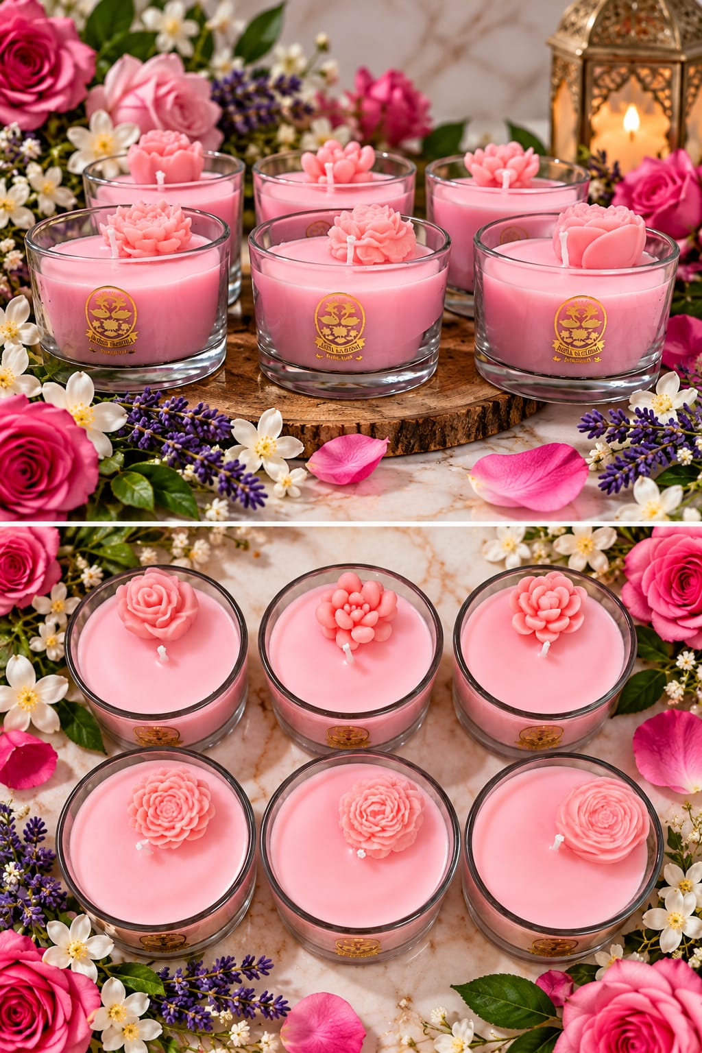 🌸 Rose Blossom Scented Votive Candle Set - Candle | Ratna Sagarika Candles