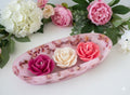 🌹 Rose Candle Bowl – Handcrafted Floral Elegance - Floral Candles | Ratna Sagarika Candles