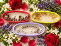 🌹 Rose, Jasmine & Lavender Boat Candle Trio - Candle | Ratna Sagarika Candles