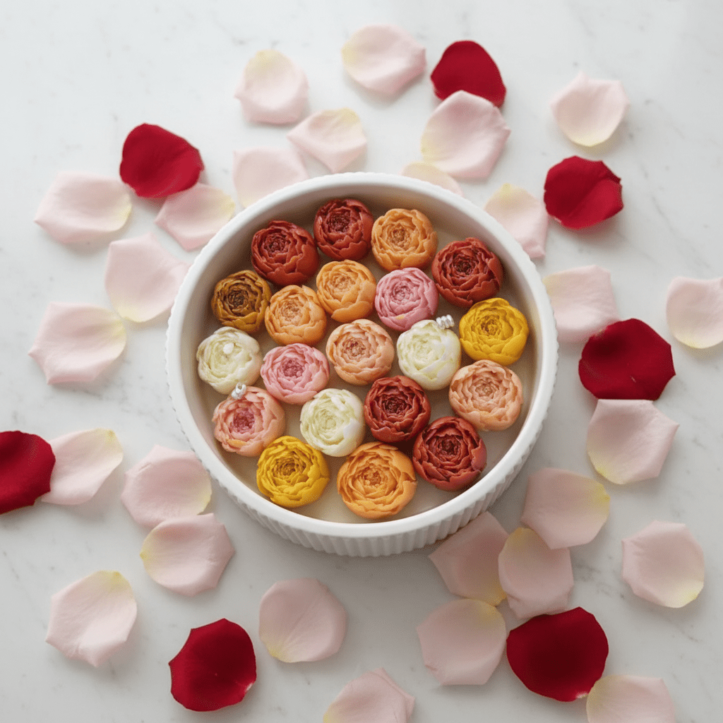🌸Rose Radiance Candle Mold Collection - Floral Candles | Ratna Sagarika Candles