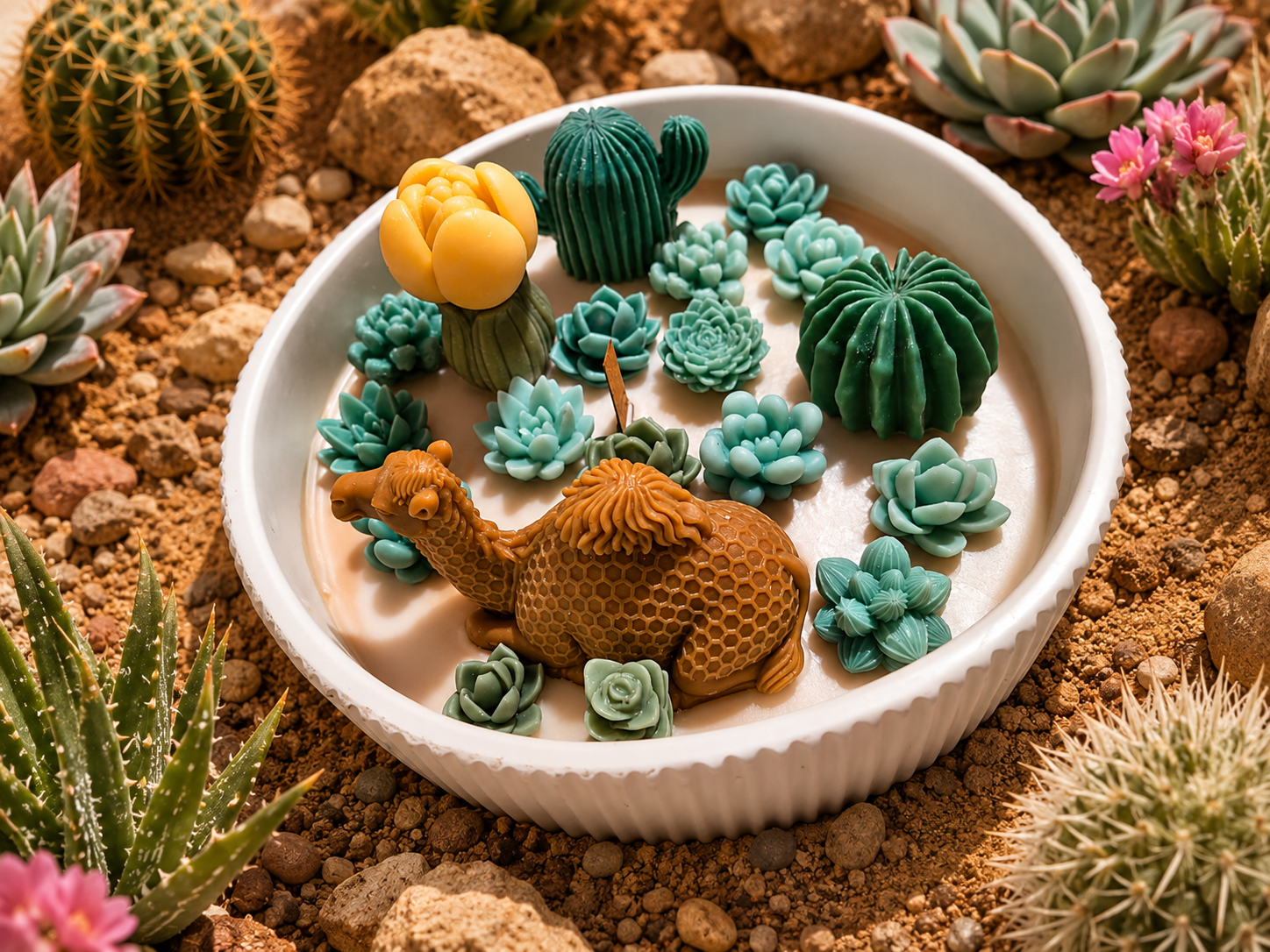 🌵 The Desert Bloom Collection - Decorative Candles | Ratna Sagarika Candles