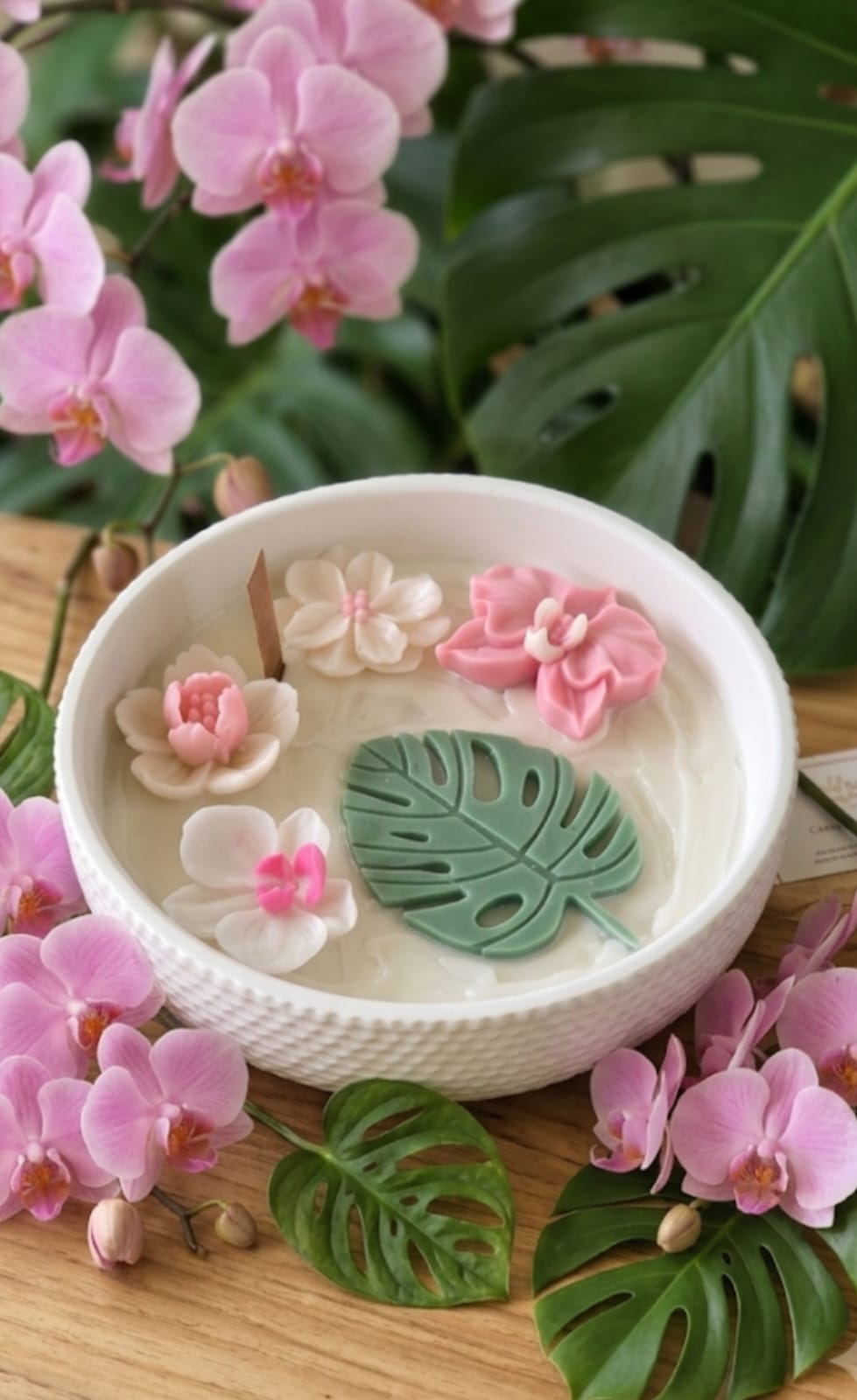🌸 The Pink Orchid Family - Decorative Candles | Ratna Sagarika Candles