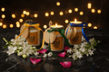 🌸 Tuberose, Rose & Jasmine Fragrance Jar Candle Gift Set - Candle | Ratna Sagarika Candles
