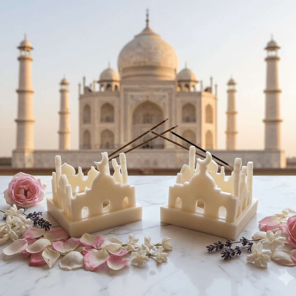 🕌☪️ White Mosque Candle T Light – Handmade Elegance - Religious Candles | Ratna Sagarika Candles